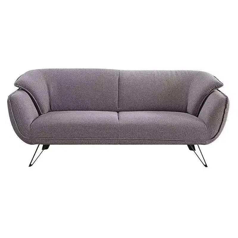 Sofá Dalya de 78" de Lino Gris - Acme Furniture: Tapicería de Terciopelo, Incluye 2 Cojines Decorativos