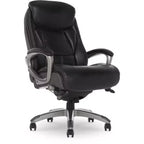 Silla de oficina ejecutiva Serta Works con tecnología Smart Layers gris Opportunity: piel unida ergonómica, altura ajustable, capacidad de 124,7 kg