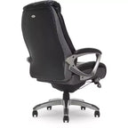 Silla de oficina ejecutiva Serta Works con tecnología Smart Layers gris Opportunity: piel unida ergonómica, altura ajustable, capacidad de 124,7 kg