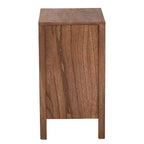 bali & pari Holitz Bayur Wood Mesita de noche nogal/marrón claro: 21.7" de alto, no requiere montaje