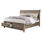 Juego de cama y cómoda Queen de 2 piezas gris - HOMES: Inside + Out