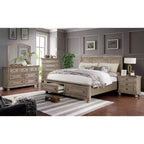 Juego de cama y cómoda Queen de 2 piezas gris - HOMES: Inside + Out
