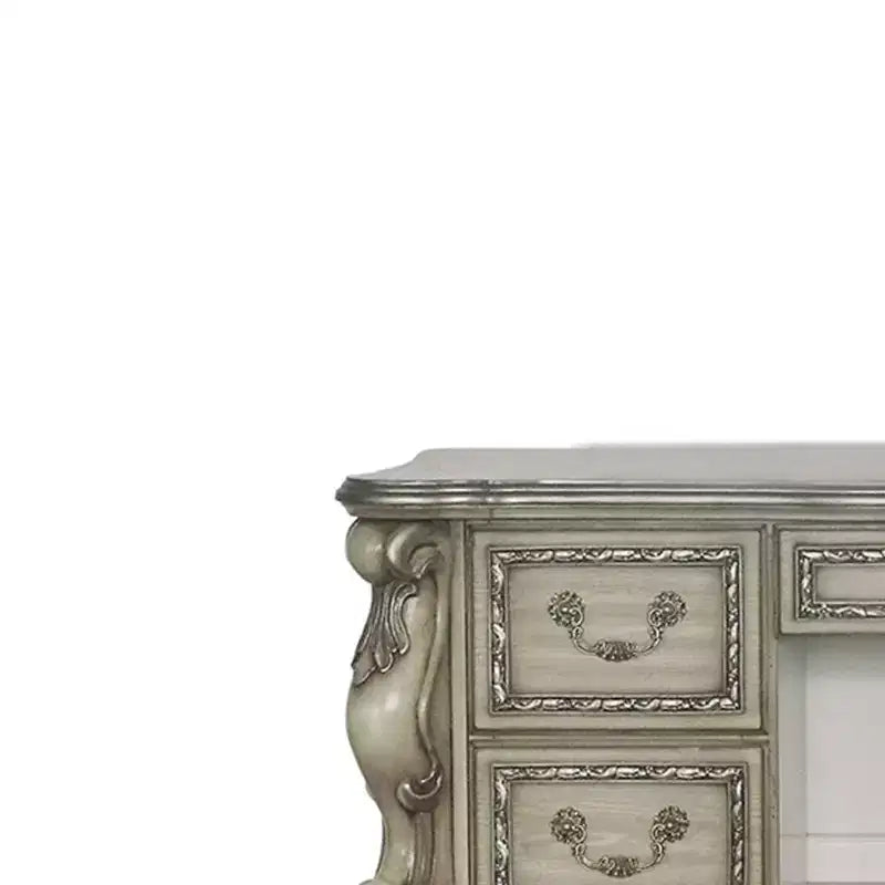 Tocador Dresden de 63" blanco hueso antiguo - Acme Furniture