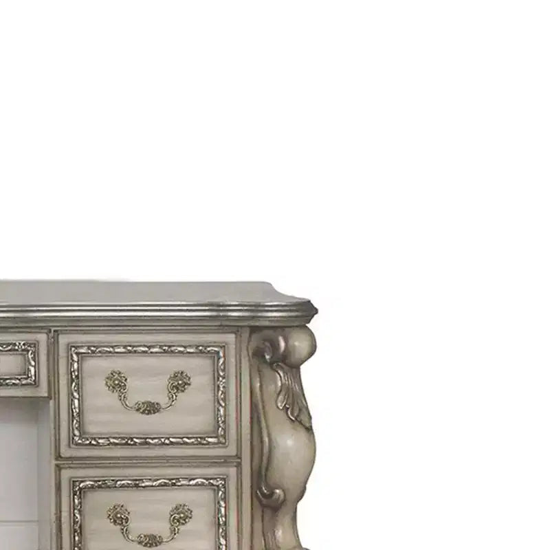 Tocador Dresden de 63" blanco hueso antiguo - Acme Furniture