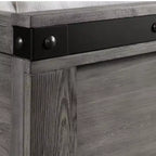 Juego de dormitorio de 6 piezas King Montauk Panel Gris - Picket House Furnishings: Incluye cómoda, sinfonier y mesita de noche