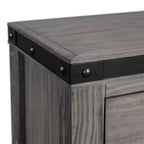 Juego de dormitorio de 6 piezas King Montauk Panel Gris - Picket House Furnishings: Incluye cómoda, sinfonier y mesita de noche
