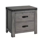 Juego de dormitorio de 6 piezas King Montauk Panel Gris - Picket House Furnishings: Incluye cómoda, sinfonier y mesita de noche
