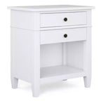 24" Sterling Solid Wood Nightstand White - WyndenHall