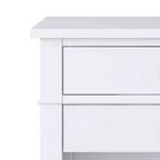 Mesita de Noche de Madera Maciza Sterling de 24" Blanca - WyndenHall
