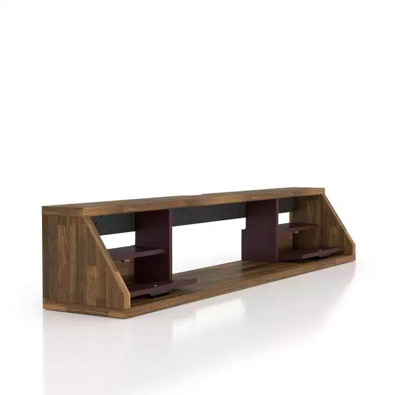 Fannister Mueble de TV Flotante para televisores de hasta 70 pulgadas Hickory Claro - miBasics: Centro de Entretenimiento Moderno, Montado en la Pared