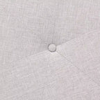 Puf otomano de tela y madera Theo gris beis/marrón nogal - Baxton Studio