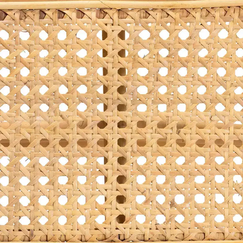 Baxton Studio Septa Banco decorativo de ratán, marrón natural: Muebles de interior, no requiere montaje, limpiar las manchas