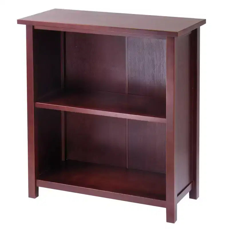 Winsome Juego de 5 piezas Verona Estante de almacenamiento con cestas de tela plegables Nogal/Blanco: Diseño moderno de mediados de siglo, Madera compuesta