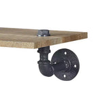 Acme Furniture 18" Brantley estantería decorativa, acabado en roble negro arenoso: Marco de metal, parte trasera abierta, no requiere herramientas para el montaje