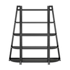 Juego de estanterías Adam de 3 piezas de 58,03" Winsome negro: estilo transicional, madera compuesta, 15 estantes, herramientas de montaje incluidas