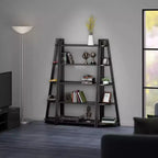 Juego de estanterías Adam de 3 piezas de 58,03" Winsome negro: estilo transicional, madera compuesta, 15 estantes, herramientas de montaje incluidas