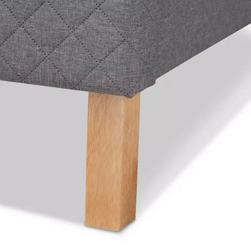 Cama plataforma King Aneta gris - Baxton Studio