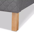 Cama plataforma King Aneta gris - Baxton Studio