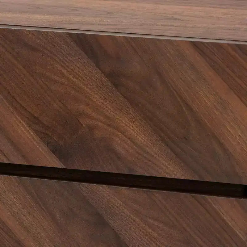 Hartman Zapatero de madera nogal marrón - Baxton Studio: Almacenamiento para recibidor, capacidad para 12 pares