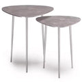 2pc Greene Metal Nesting Tables Nickel - WyndenHall