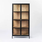 Vitrina de cristal Crystal Cove de 60" negra - Threshold™ diseñada con Studio McGee
