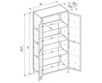 Vitrina de cristal Crystal Cove de 60" negra - Threshold™ diseñada con Studio McGee