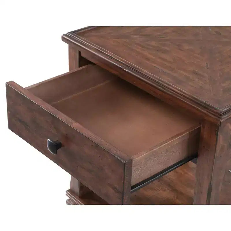 Juego de sala Bridgton de 3 piezas de madera de Alaterre Furniture: Muebles de pino, Tinte de cerezo