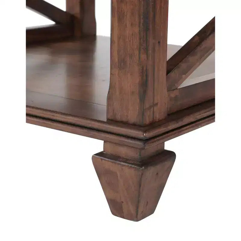 Juego de sala Bridgton de 3 piezas de madera de Alaterre Furniture: Muebles de pino, Tinte de cerezo