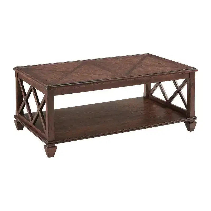 Juego de sala Bridgton de 3 piezas de madera de Alaterre Furniture: Muebles de pino, Tinte de cerezo