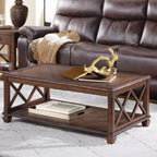 Juego de sala Bridgton de 3 piezas de madera de Alaterre Furniture: Muebles de pino, Tinte de cerezo