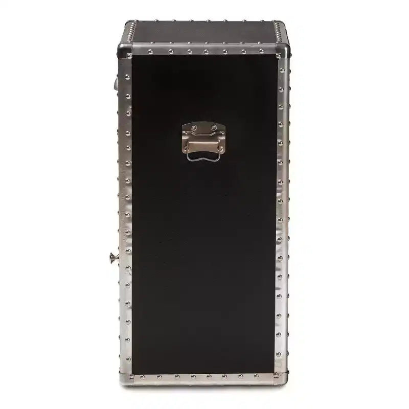 Cosette Metal Floral Accent Cabinet Silver - Baxton Studio: Baúl Universal de Almacenamiento, 28" de Alto