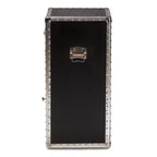 Cosette Metal Floral Accent Cabinet Silver - Baxton Studio: Baúl Universal de Almacenamiento, 28" de Alto