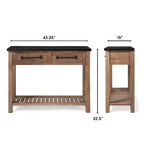 Mesa consola Eugene color café - ClickDecor