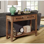 Mesa consola Eugene color café - ClickDecor