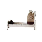 Cama de matrimonio Eastern King de 99" Versailles II con tachuelas y cabecero capitoné - Acme Furniture