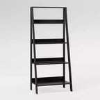 55 Thatcher Transitional Wood 4 Shelf Ladder Bookshelf - Saracina Home