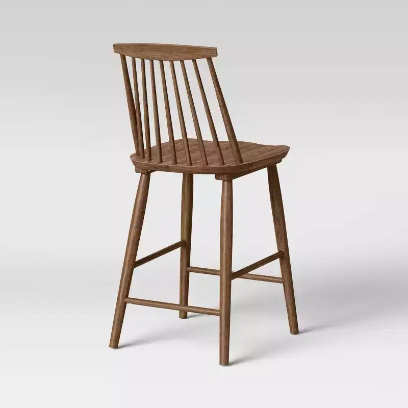 Taburete de bar alto Harwich Windsor con respaldo y reposapiés - Threshold