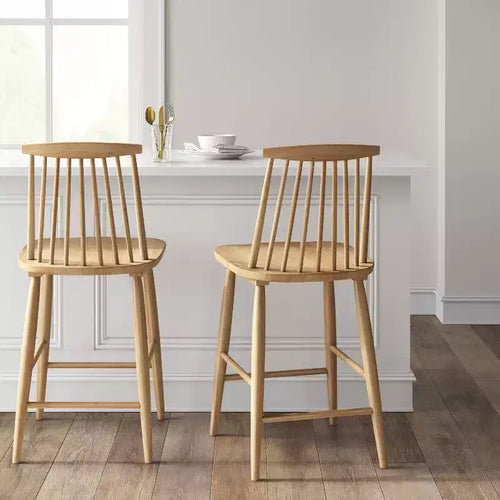 Taburete de bar alto Harwich Windsor con respaldo y reposapiés - Threshold