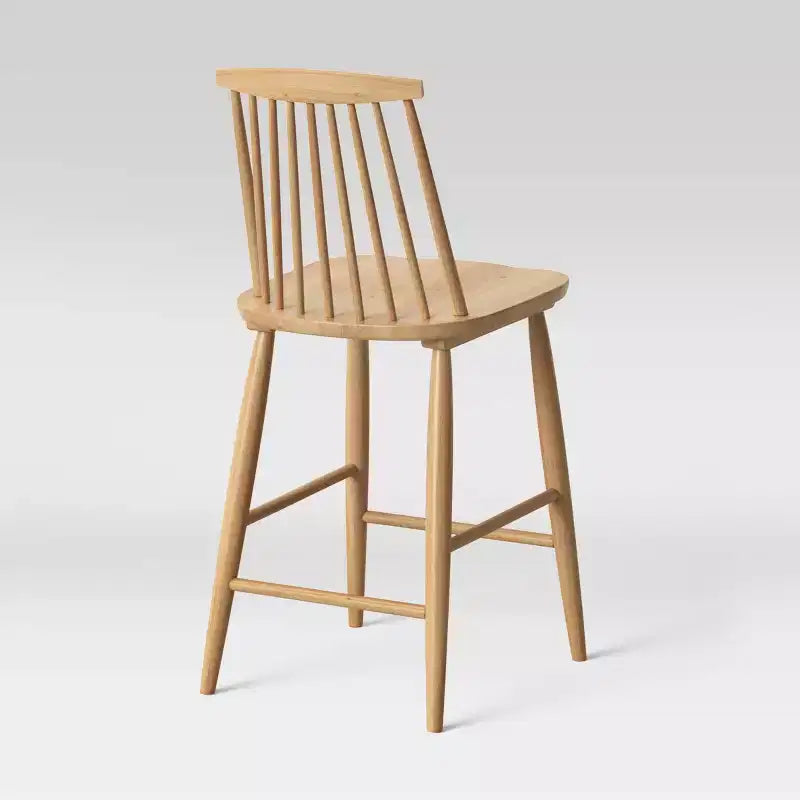 Taburete de bar alto Harwich Windsor con respaldo y reposapiés - Threshold