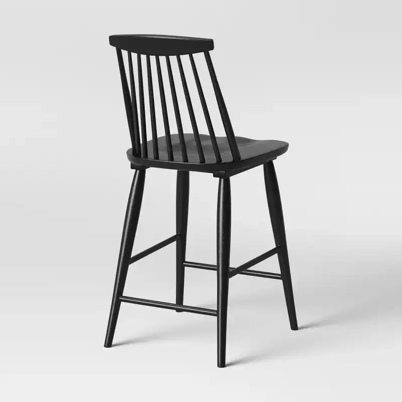 Taburete de bar alto Harwich Windsor con respaldo y reposapiés - Threshold