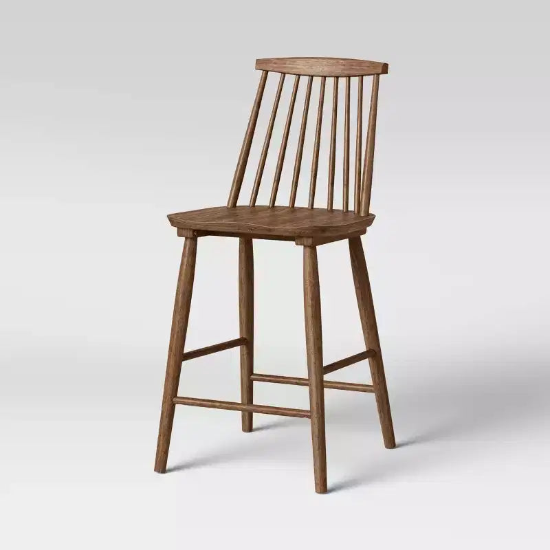 Taburete de bar alto Harwich Windsor con respaldo y reposapiés - Threshold