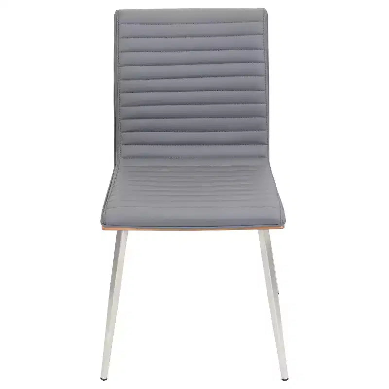 Juego de 2 sillas de comedor Mason giratorias de madera de nogal modernas - Lumisource