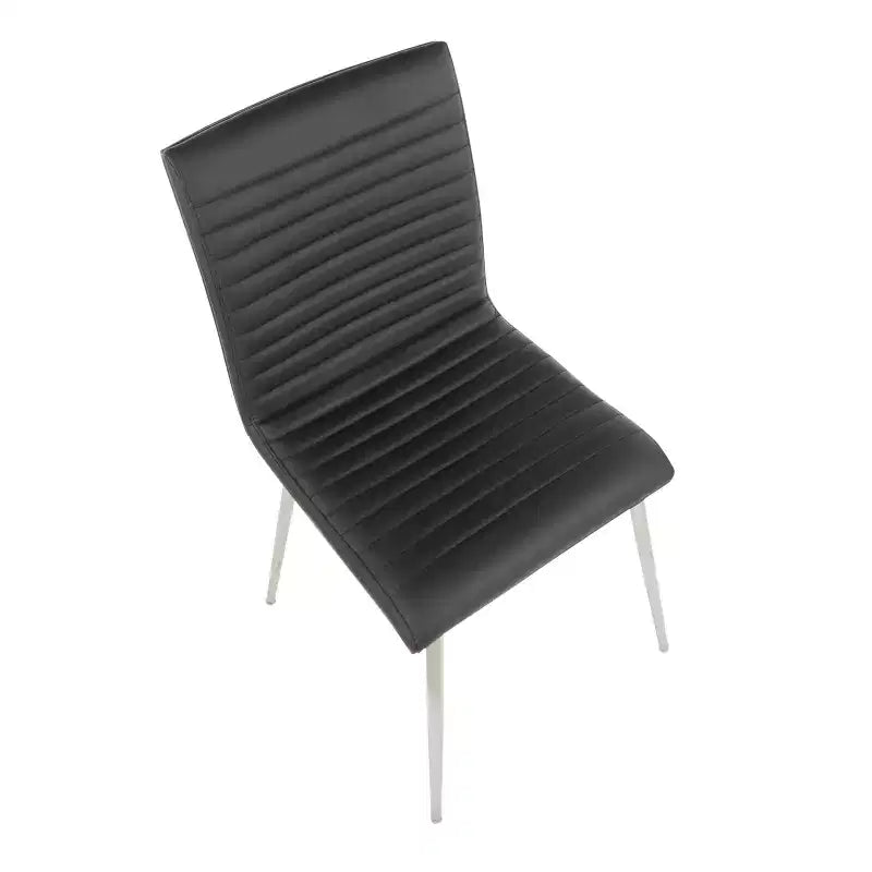 Juego de 2 sillas de comedor Mason giratorias de madera de nogal modernas - Lumisource