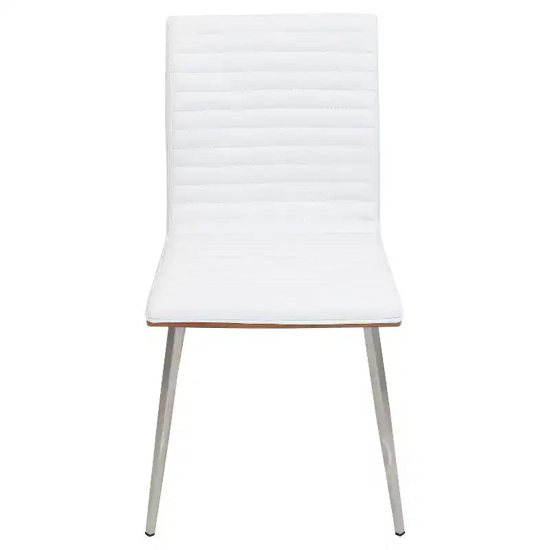 Juego de 2 sillas de comedor Mason giratorias de madera de nogal modernas - Lumisource