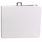 Mesa plegable de banquete y eventos de plástico de 6 pies con doble pliegue y asa de transporte Flash Furniture