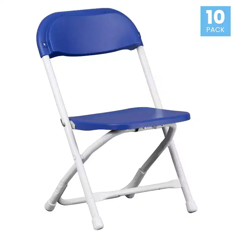 Flash Furniture Paquete de 10 Sillas Plegables de Plástico para Niños