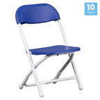 Flash Furniture Paquete de 10 Sillas Plegables de Plástico para Niños