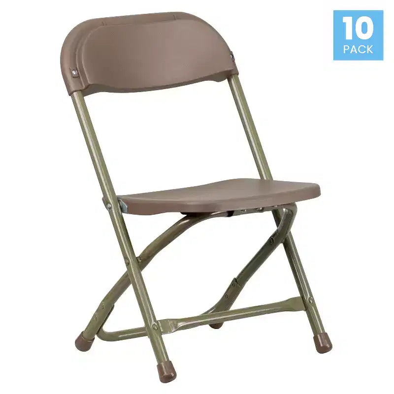 Flash Furniture Paquete de 10 Sillas Plegables de Plástico para Niños