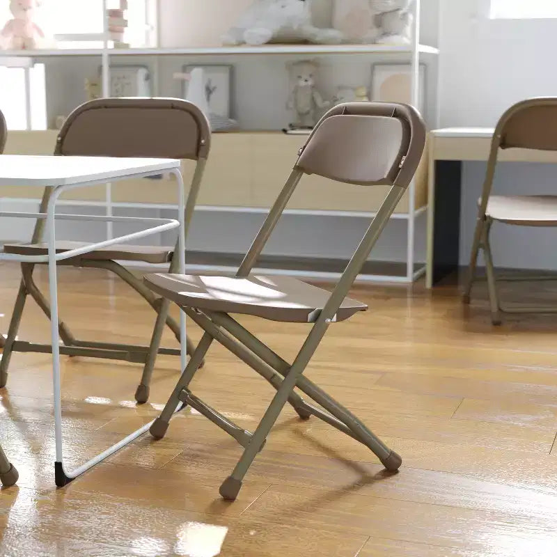 Flash Furniture Paquete de 10 Sillas Plegables de Plástico para Niños