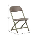 Flash Furniture Paquete de 10 Sillas Plegables de Plástico para Niños